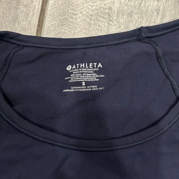 ATHLETA Speedlight Ruched Athletic LS Top Size Small - Picture 5 of 6